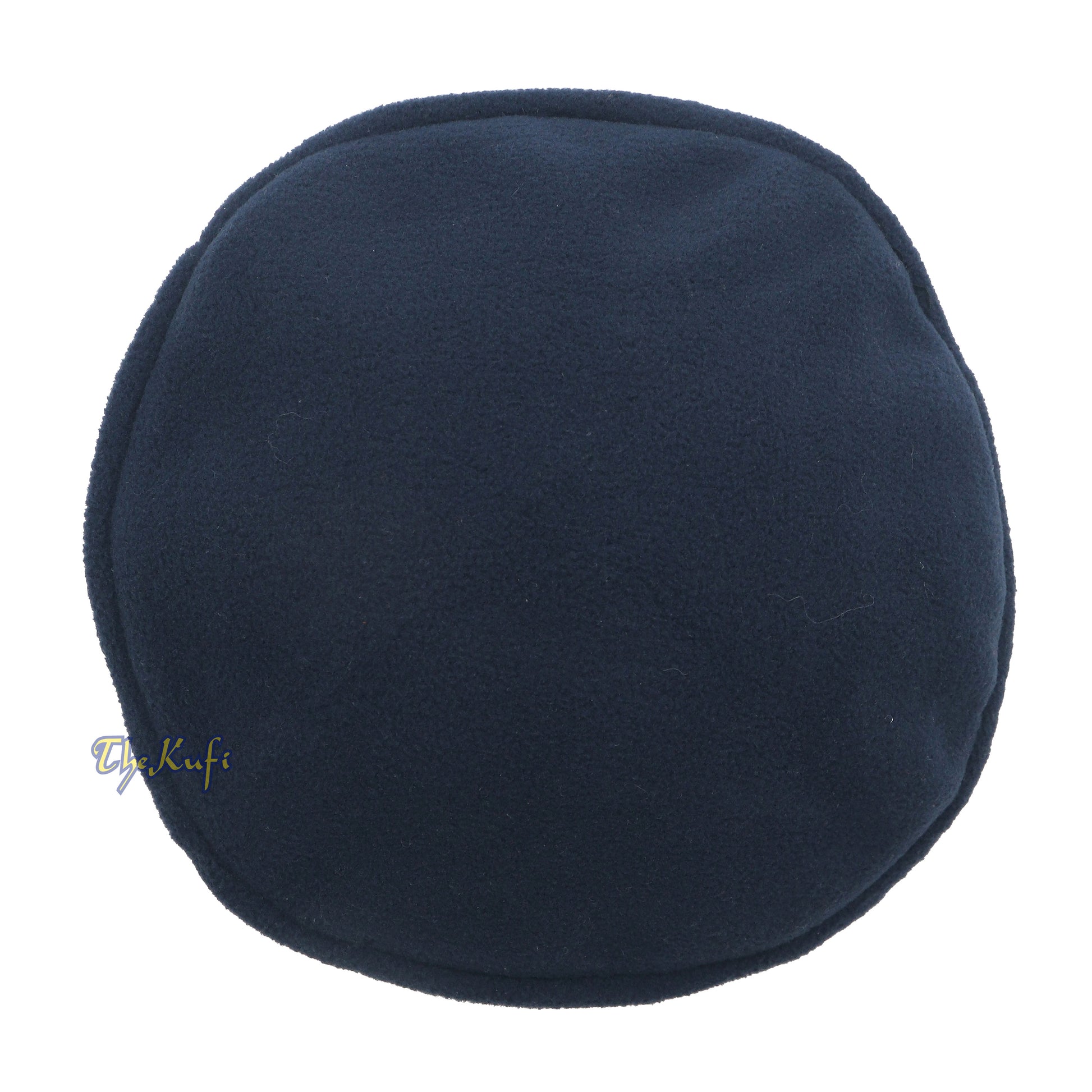 Afghani Navy Blue Stretchable Pakol Mujahidin Faux Wool Soft Kufi Hat