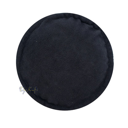 Black Afghani-Style "Tauhid until the end" Faux Wool Stretchable Pakol Mujahidin Soft Kufi Hat