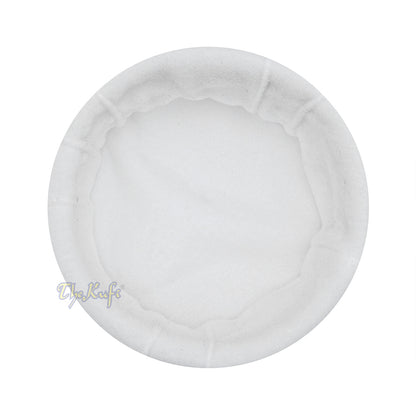 White Afghani-Style "Tauhid until the end" Faux Wool Stretchable Pakol Mujahidin Soft Kufi Hat