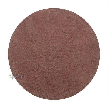 Afghani-Style Hat Brown Stretchable Faux Wool Pakol Mujahidin Soft Kufi