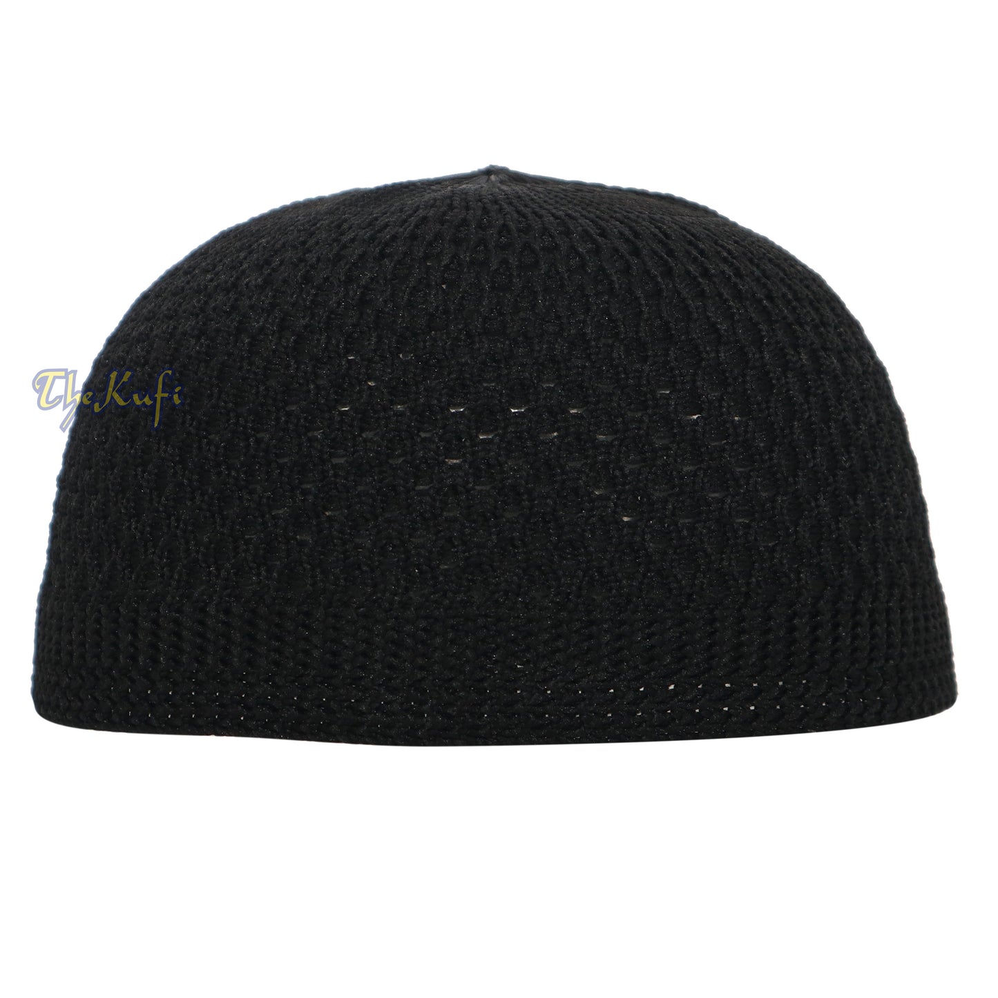 Buy 1 Get 1 Free! Black Nylon Kufi - Open-Weave Stretchy Comfortable Muslim Skull Prayer Cap Head Cover