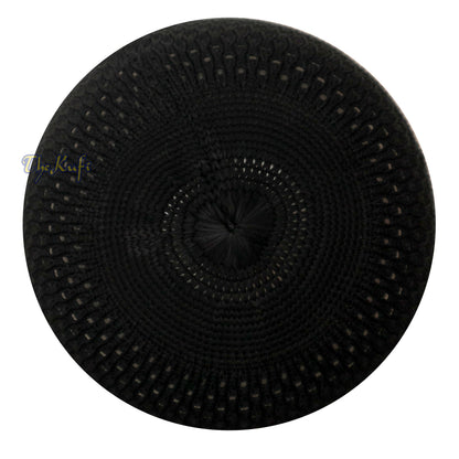 Buy 1 Get 1 Free! Black Nylon Kufi - Open-Weave Stretchy Comfortable Muslim Skull Prayer Cap Head Cover