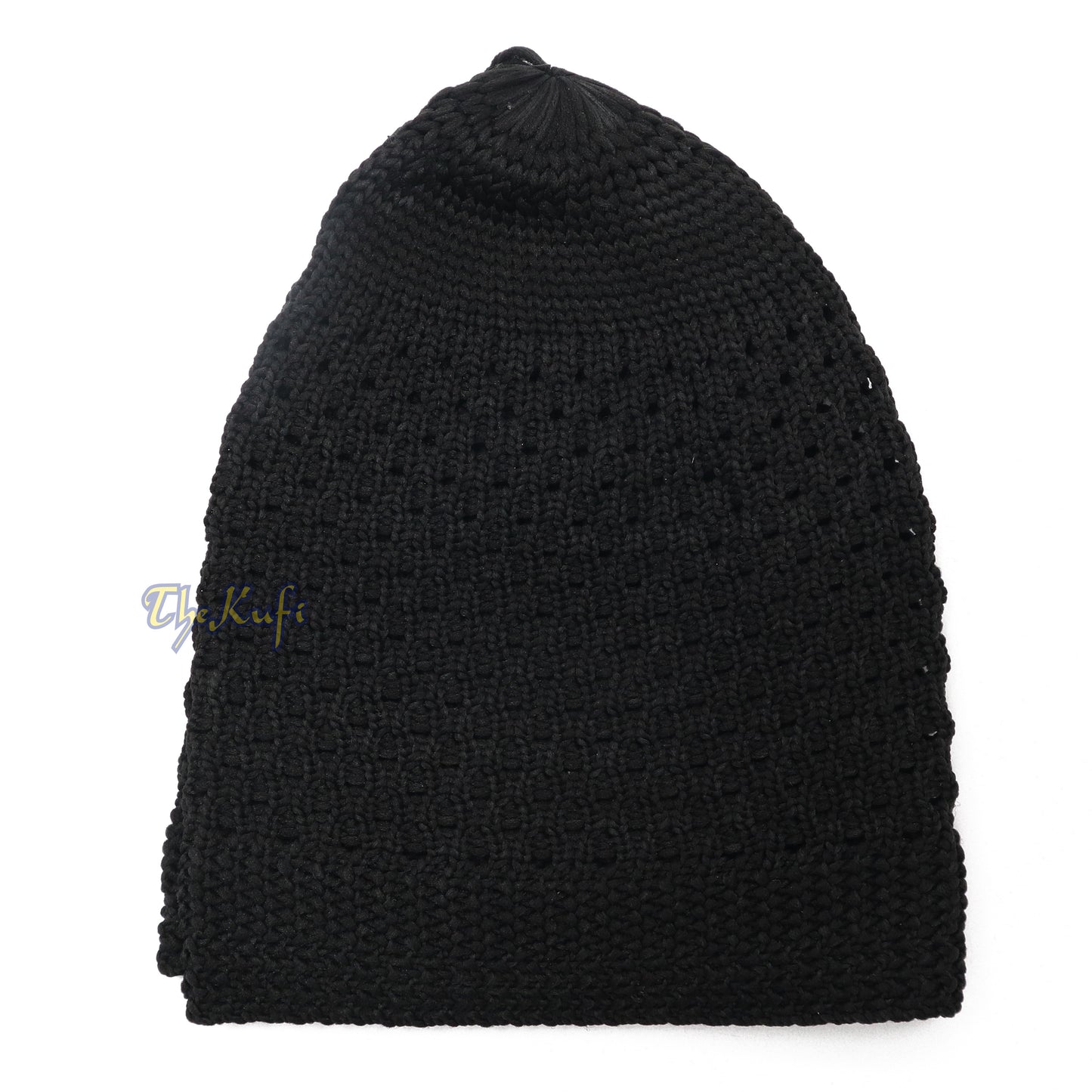 Buy 1 Get 1 Free! Black Nylon Kufi - Open-Weave Stretchy Comfortable Muslim Skull Prayer Cap Head Cover