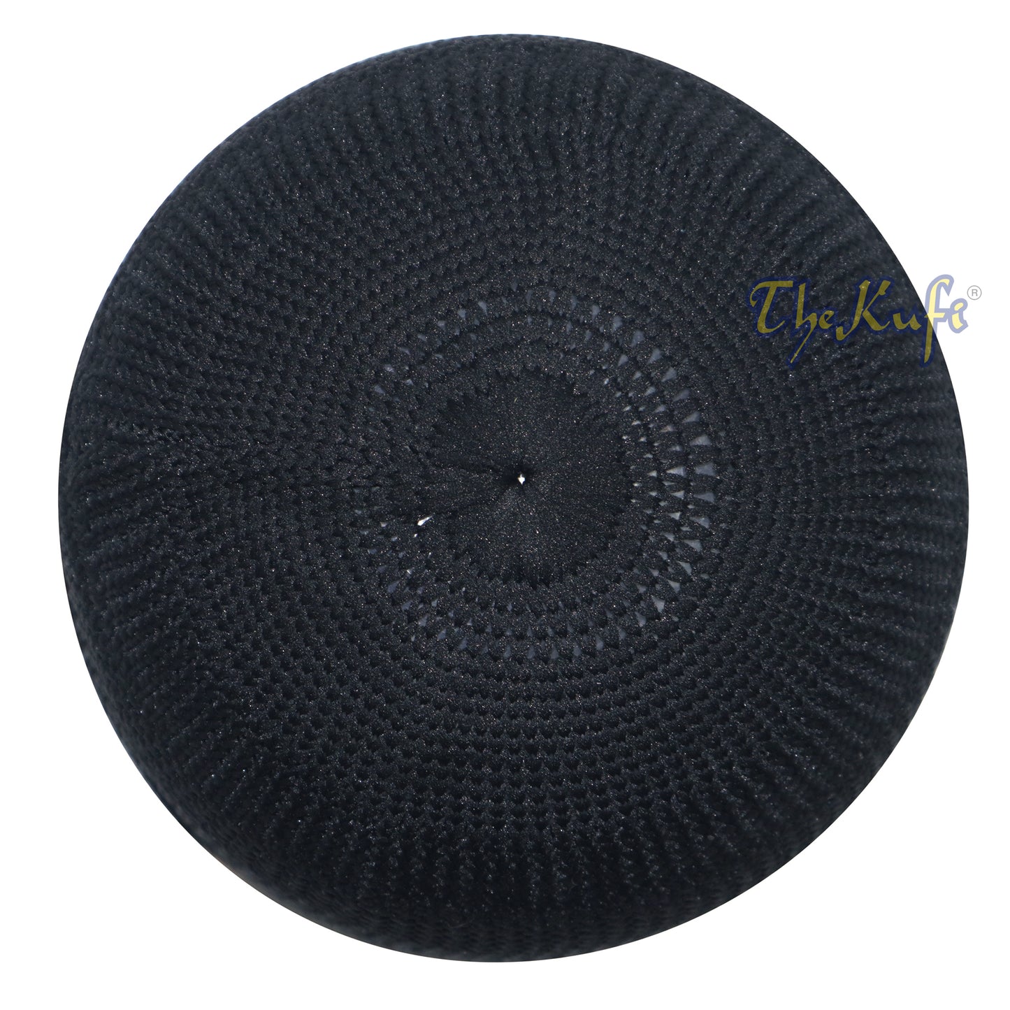 Black Skull Cap 100% Nylon Head Cover Kufi Knitted Vertical Lines Taqiya X-SM to 4x