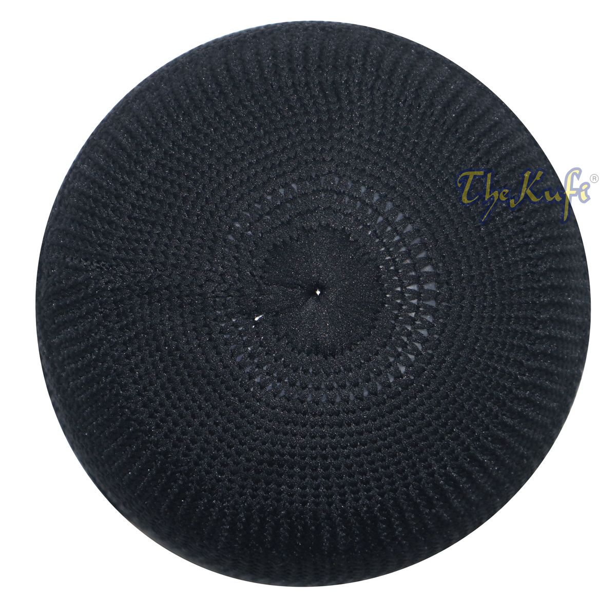 Black Skull Cap 100% Nylon Head Cover Kufi Knitted Vertical Lines Taqiya X-SM to 4x