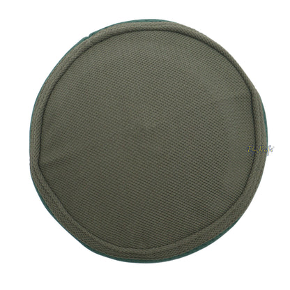 Army Green And Dark Green Madun Vented Top Pliable Two-Color Round Kufi Hat