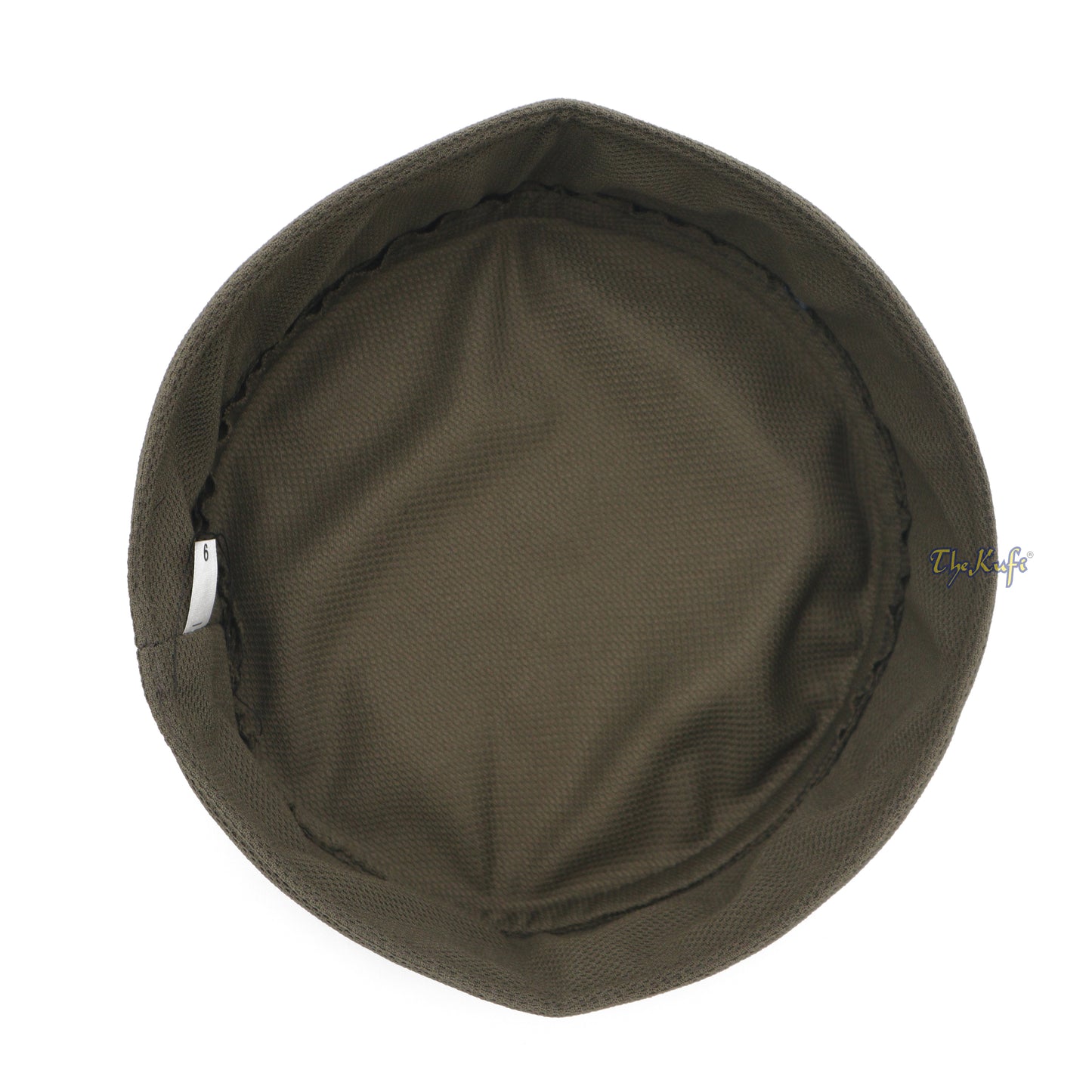 Topi Kufi Bulat Dua Warna Madun Hijau Army dan Hitam dengan Atasan Berventilasi dan Lentur
