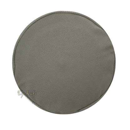 Army Green with Gray Madun Vented Top Pliable Two-Color Round Kufi Hat