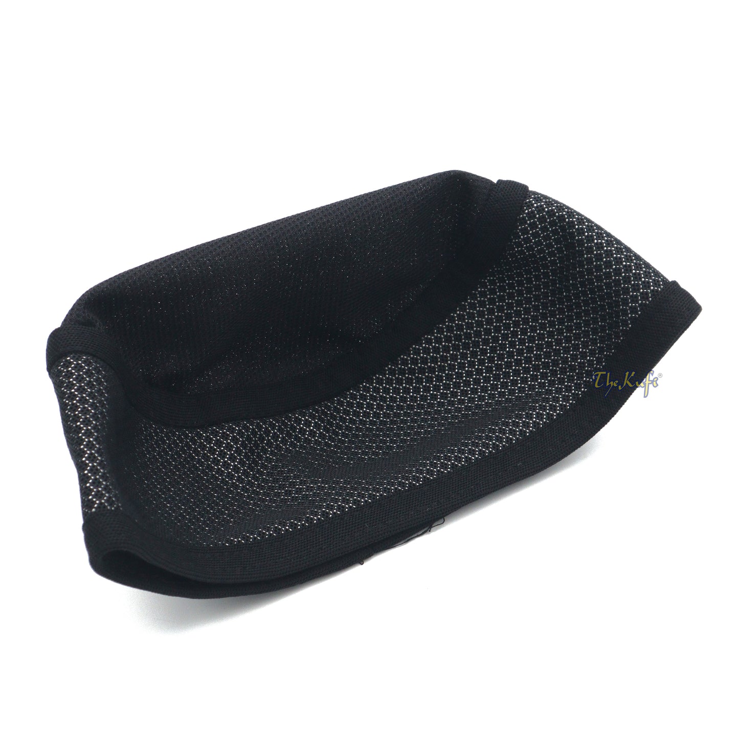 Topi Kufi Bulat Dua warna Berventilasi Madun Hitam dan Perak