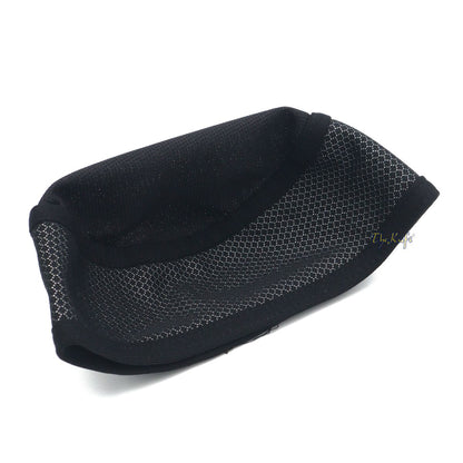 Black and Silver Madun Vented Top Pliable Two-Color Round Kufi Hat