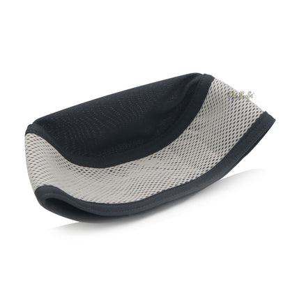 Dark Gray and Off-White Madun Vented Top Pliable Two-Color Round Kufi Hat