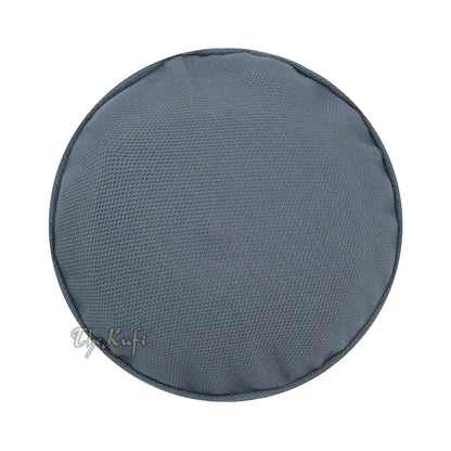 Grey Madun Vented Top Pliable Two-Color Round Kufi Hat