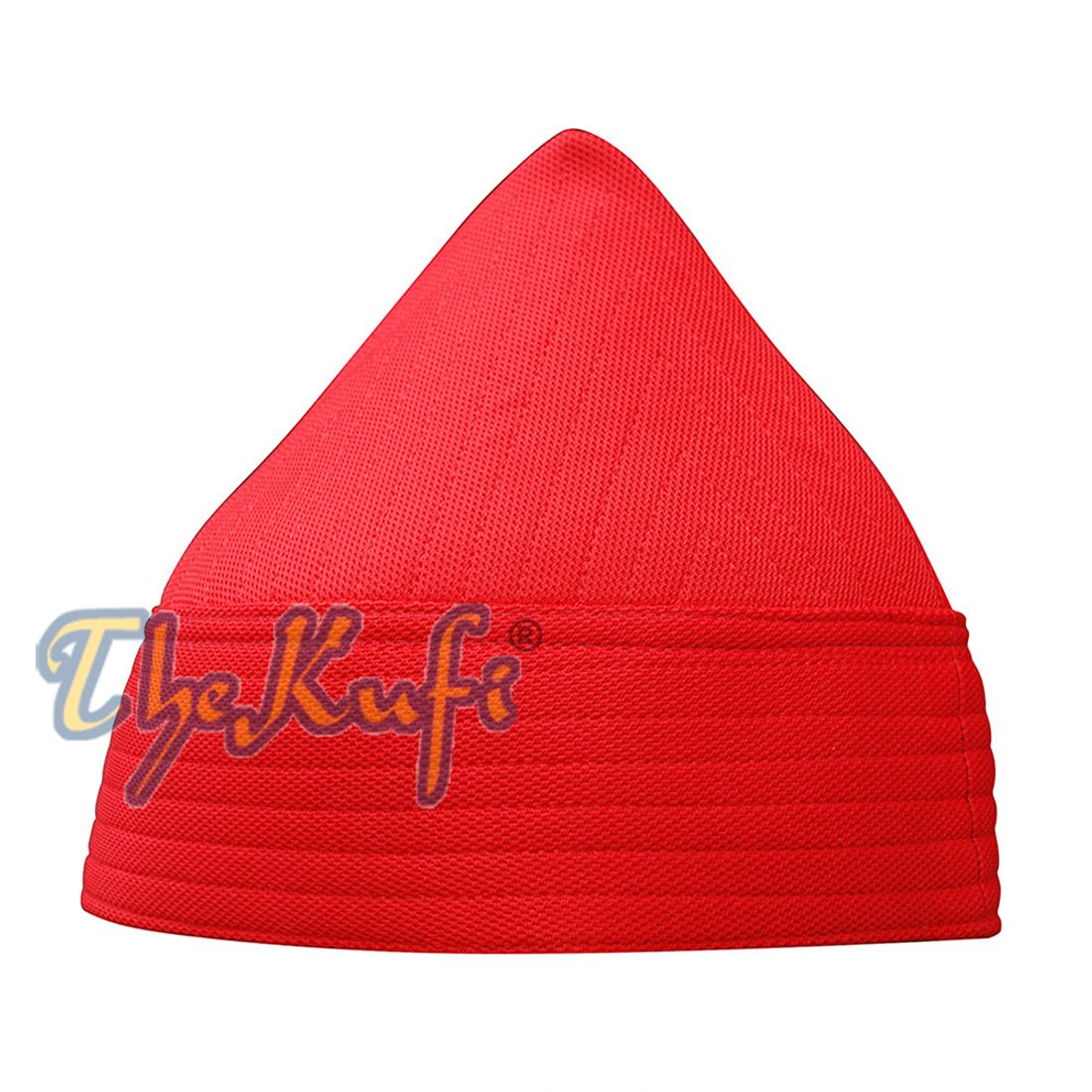 Topi Kufi Naqsybandi Tinggi Naqsybandi Tariqah Sufi Nakshibendi Kufi Merah Semi-Kaku Lembut Buatan Tangan