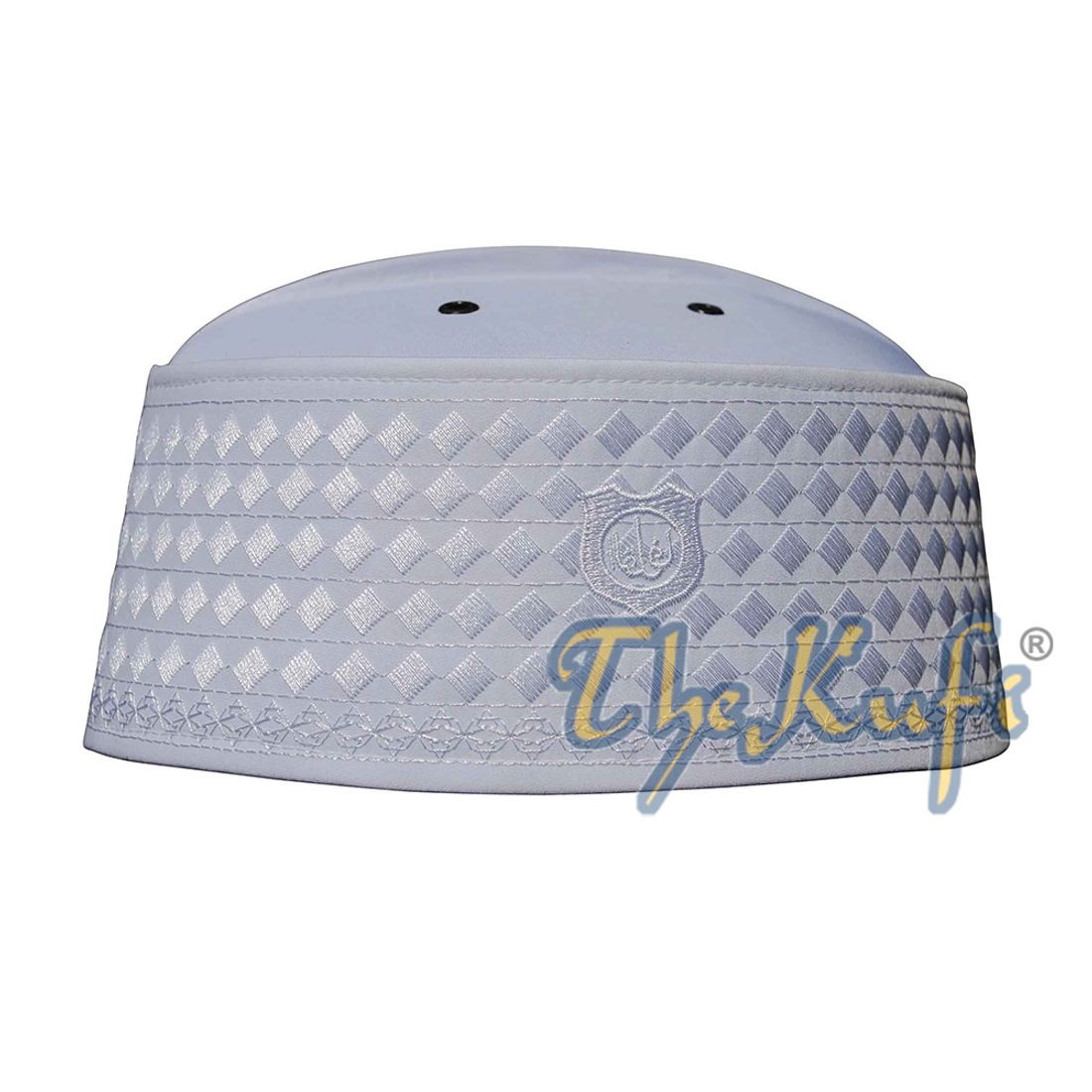 Exclusive Handcrafted White Rigid Embroidered Kufi