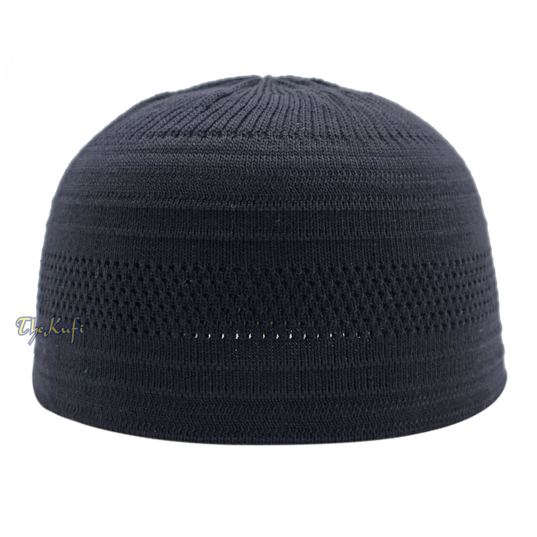 Graphite Cotton Stretch-Knit Kufi Hat Skull Cap