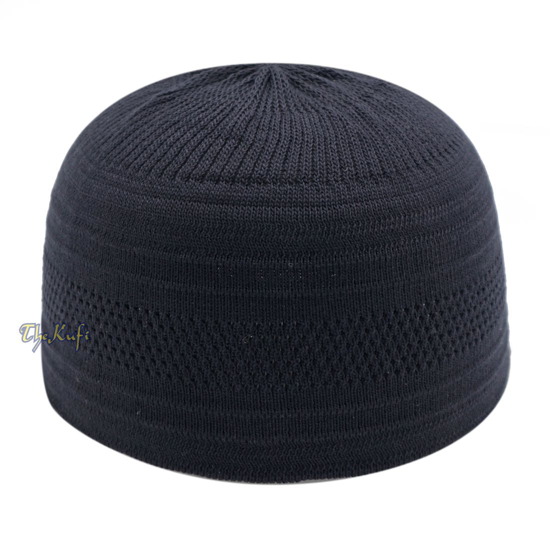Graphite Cotton Stretch-Knit Kufi Hat Skull Cap