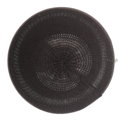 Buy 1 Get 1 Free! Extra Dark Brown Cotton Stretch-Knit One-Size Kufi