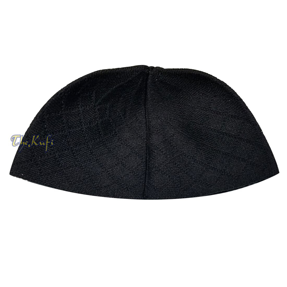 Skull Cap Kufi for Winter – Black Acrylic 2-3mm Thick Turkish Prayer Hat