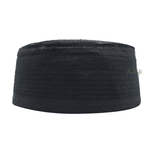 Muslim Prayer Bani Hasyim Black Velveteen Kufi Hat