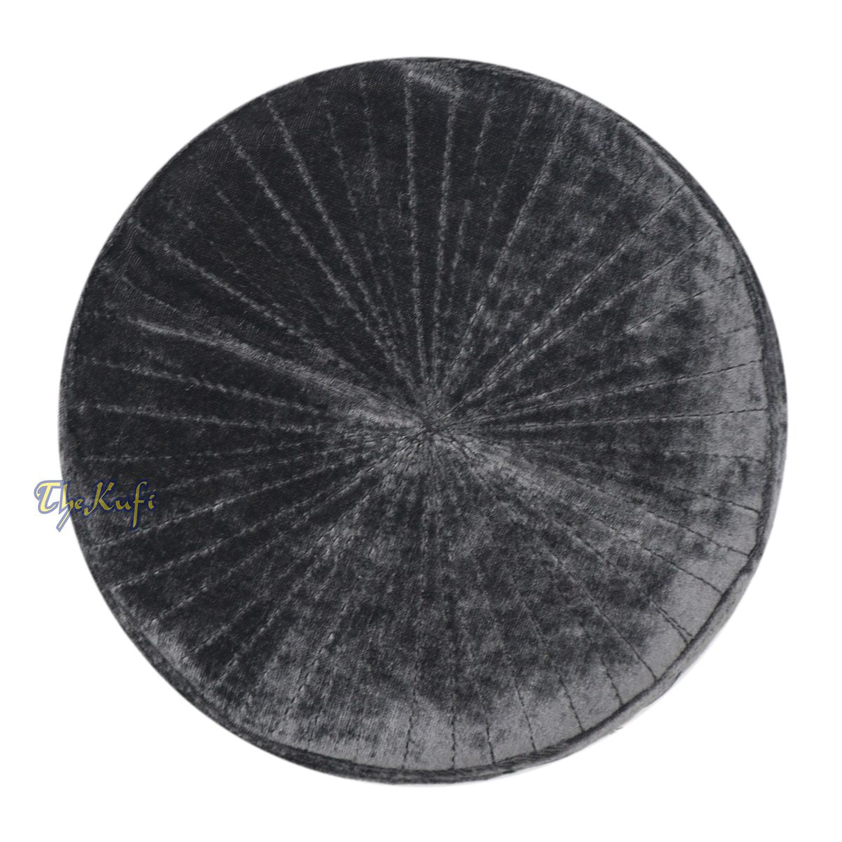 Muslim Prayer Bani Hasyim Gray Velveteen Kufi Hat