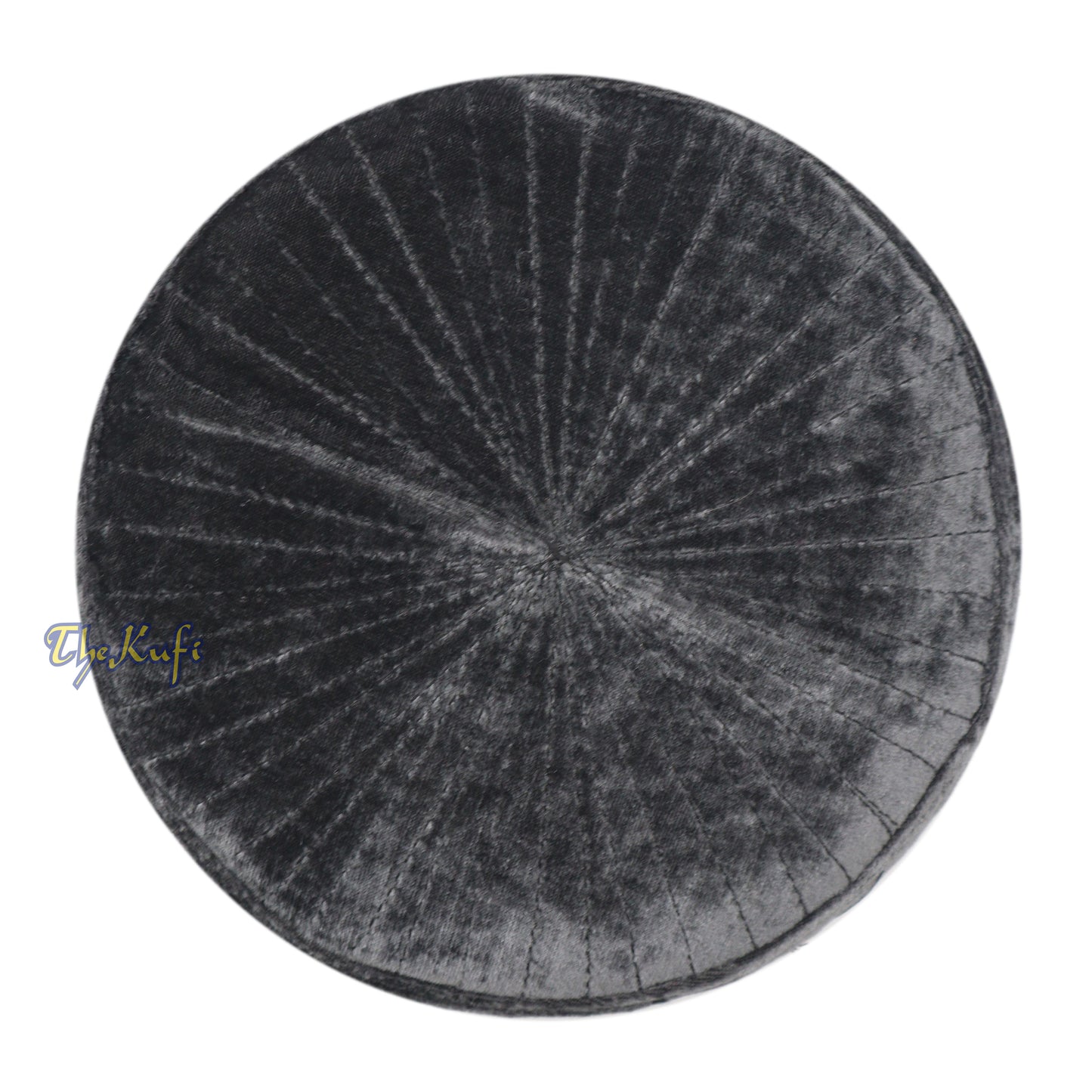 Muslim Prayer Bani Hasyim Gray Velveteen Kufi Hat