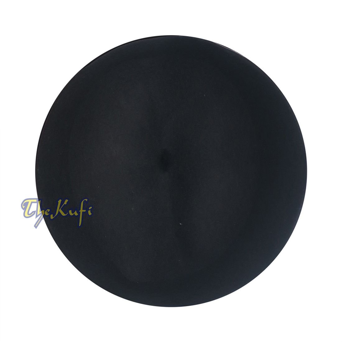 Black Felt Wool Fez Hat with Tip Kufi Prayer Cap