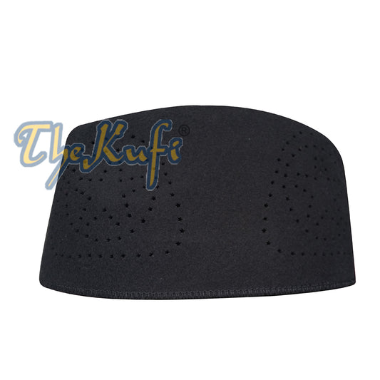 Topi Afrika Fez Hitam Bulu Tegar Terasa Kufi Bujur Cekung