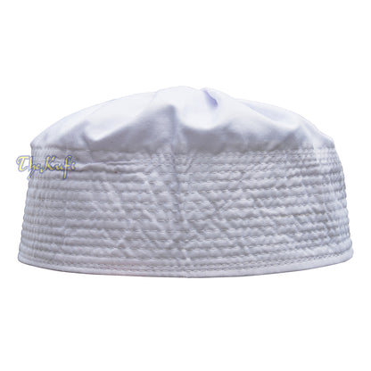 Kain Putih Ijazi Lipit-Topi Katun Campuran Kufi Topi Sholat