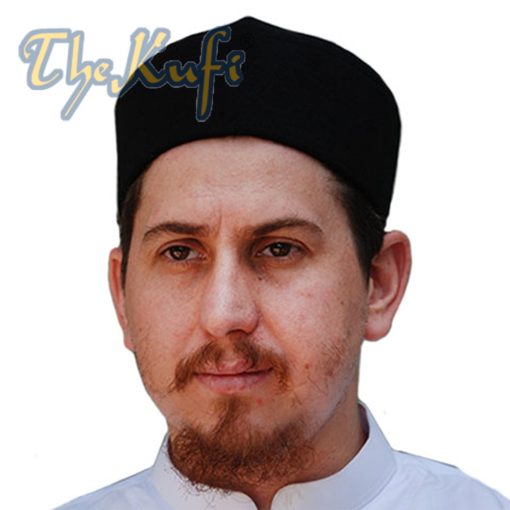 Kufi Tiruan Atas Hitam Runcing Buatan Tangan