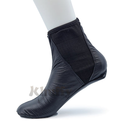 Black Men’S/Women’S Elastic Slip-On Halal Leather Sunnah Khuff Khuffain Socks For Mosque