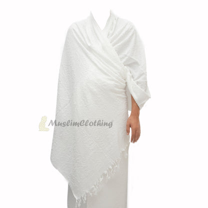 Hajj & Umrah Ihram Set Of 2 – Comfortable Durable 86X43-Inch 220X110cm 100% Cotton Hand-Wash Only Perfect For Pilgrimage