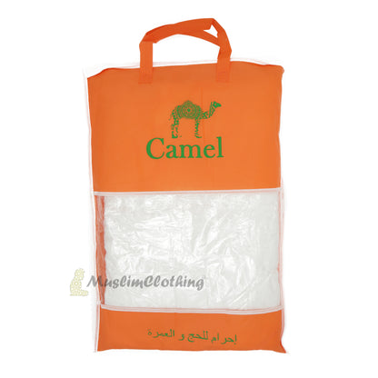 Hajj & Umrah Ihram Set Of 2 – Comfortable Durable 86X43-Inch 220X110cm 100% Cotton Hand-Wash Only Perfect For Pilgrimage