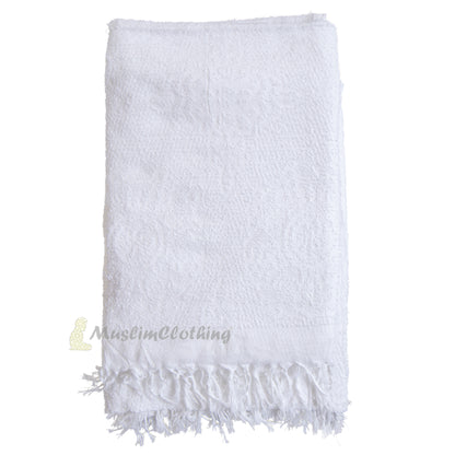 Hajj & Umrah Ihram Set Of 2 – Comfortable Durable 86X43-Inch 220X110cm 100% Cotton Hand-Wash Only Perfect For Pilgrimage