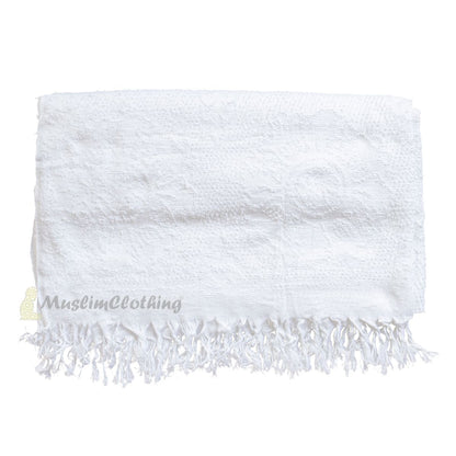 Hajj & Umrah Ihram Set of 2 – Comfortable Durable 86×43-inch 220×110 cm 100% Microfiber Polyester Hand-Wash Only Perfect For pilgrimage