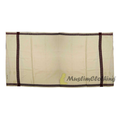 Light Khaki Kashmiri Yemeni Habaib Style Men’s Shawl 100x180cm