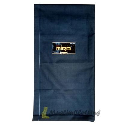 Plain Black Mira Cotton Sarong – Classic Solid Black Color, Clean Look with No Stripes