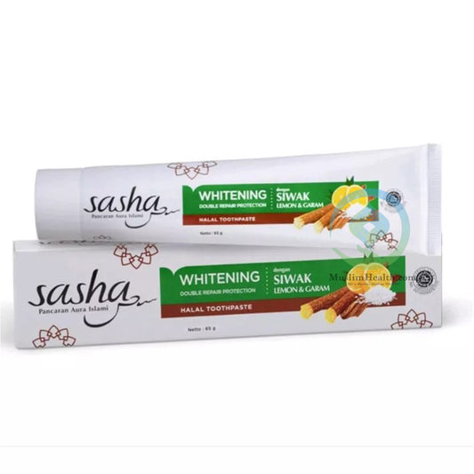 Sasha Siwak Toothpaste – Whitening With Lemon Salt – 65Gr