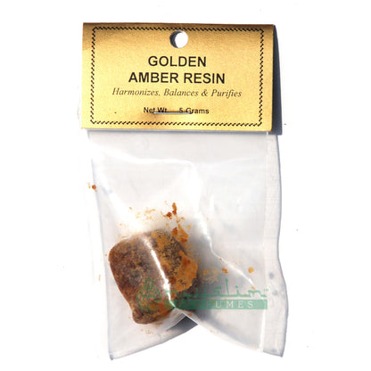 Muslimperfumes Golden Amber Resin Block 3 Gram