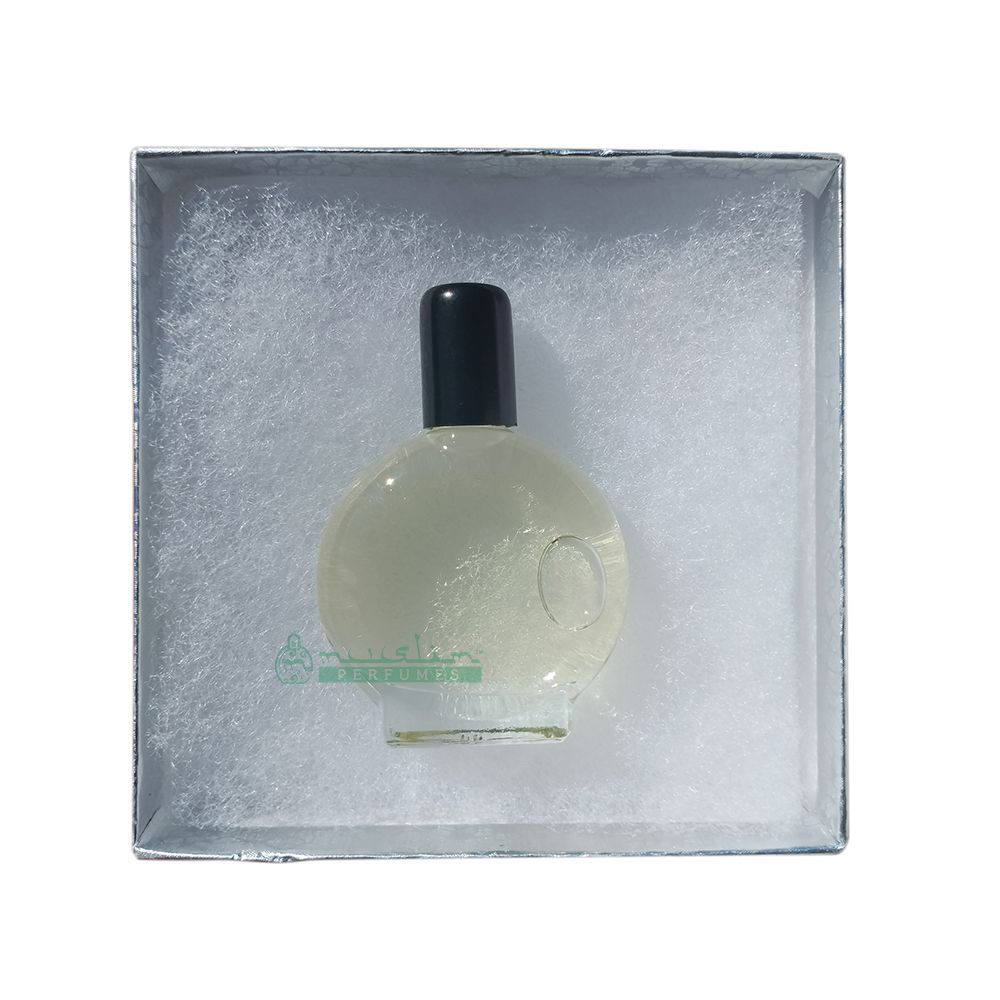Black Oud Perfume Oil – Translucent Color Islamic Muslim Attar Flat Round 7 ml Vial