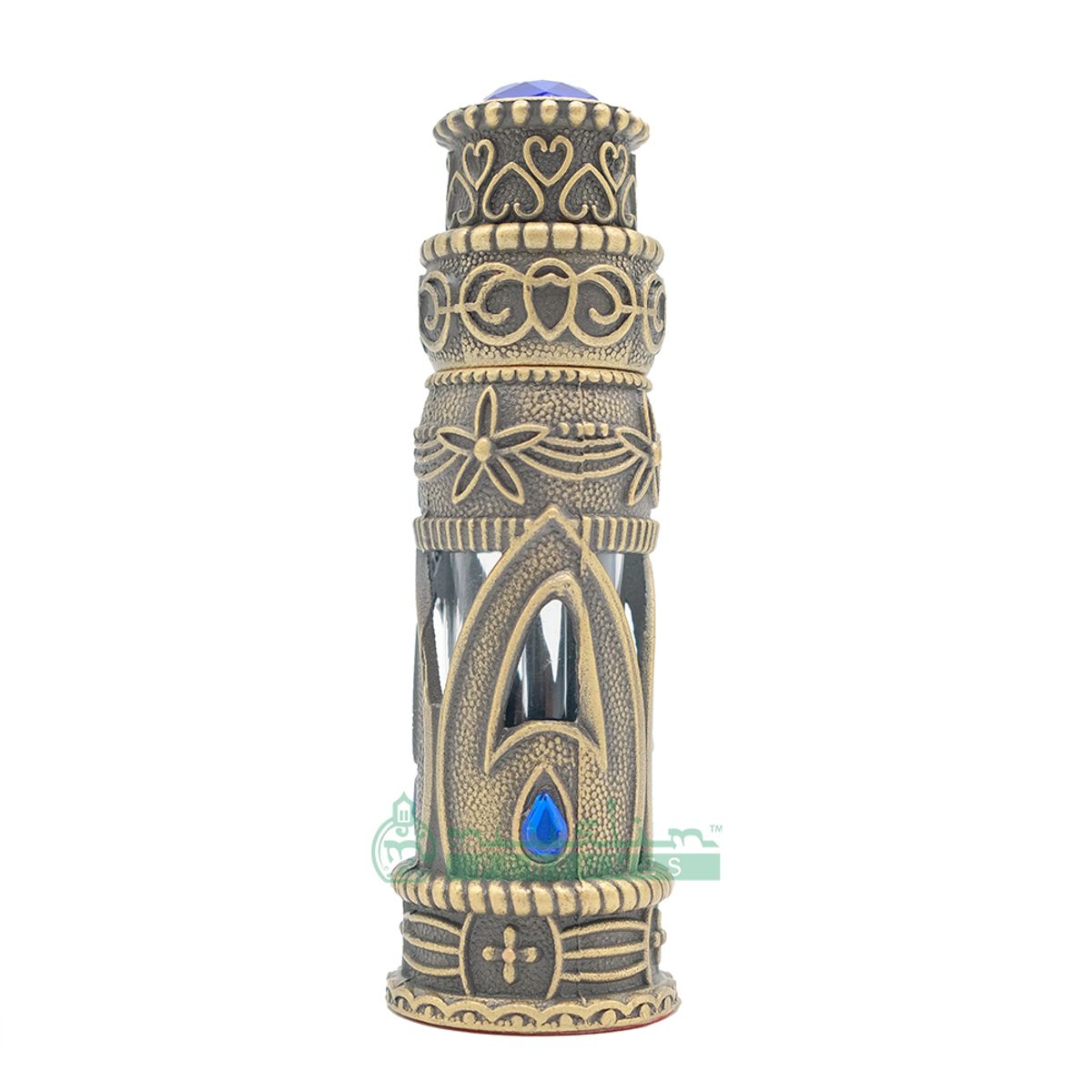 Custom Oil in 6Ml Arabesque Attar Perfume Bottle | Antique Brass Dipper Vial