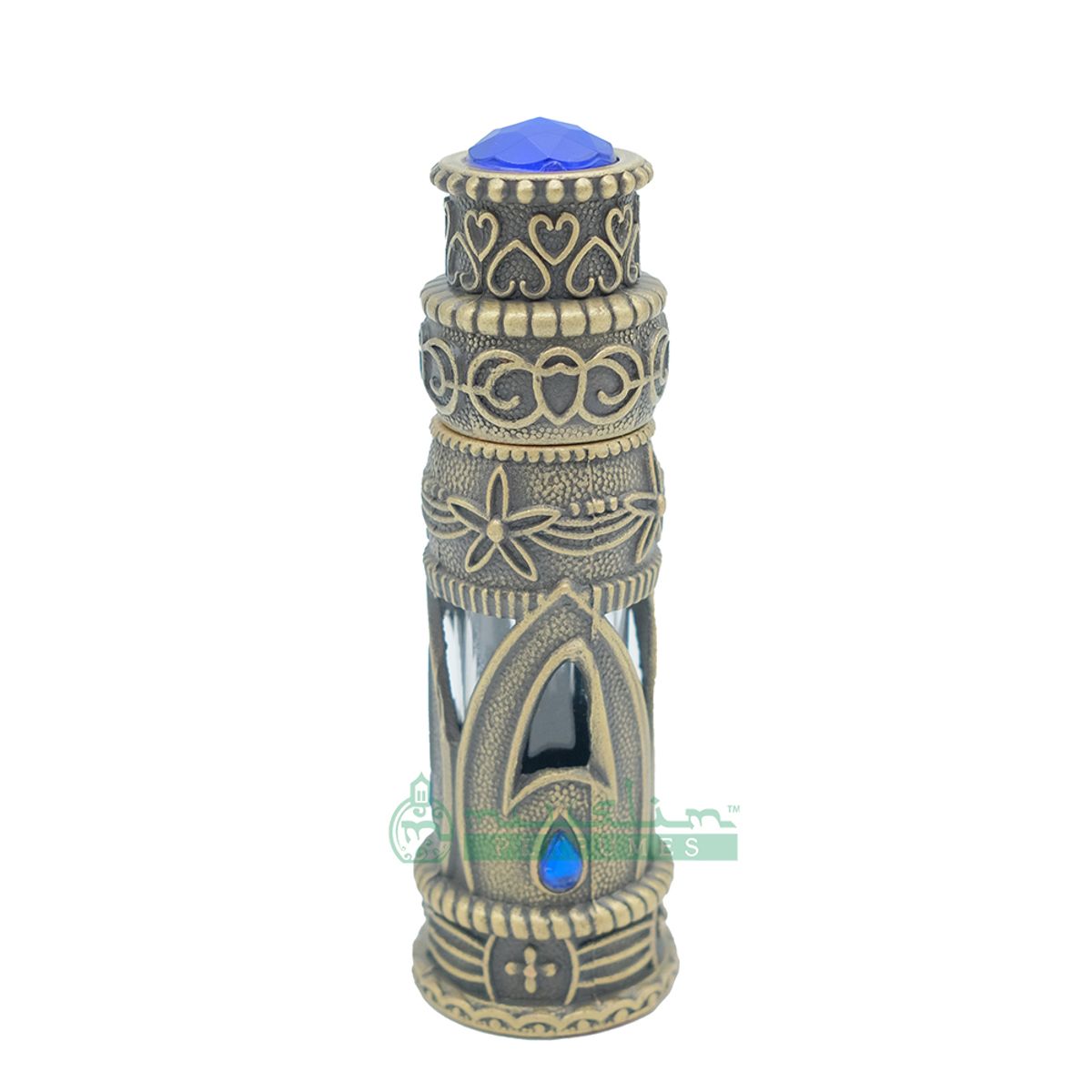 Custom Oil in 6Ml Arabesque Attar Perfume Bottle | Antique Brass Dipper Vial