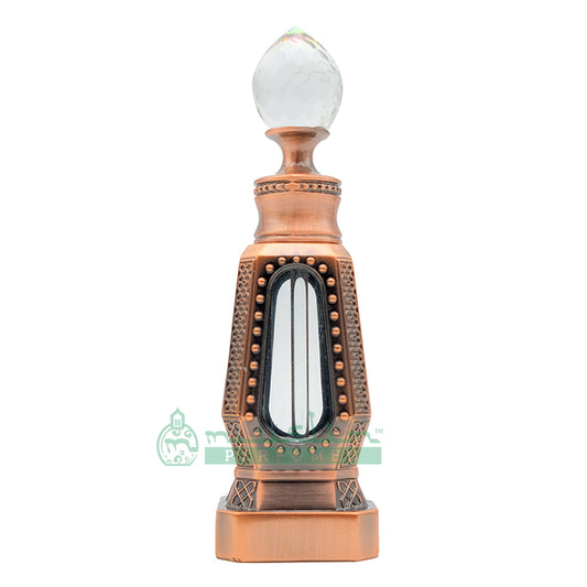 10ml Perfume Bottles For Attar | Dubai Design Antique Copper 4-Sided Crystal Topped With Dipstick