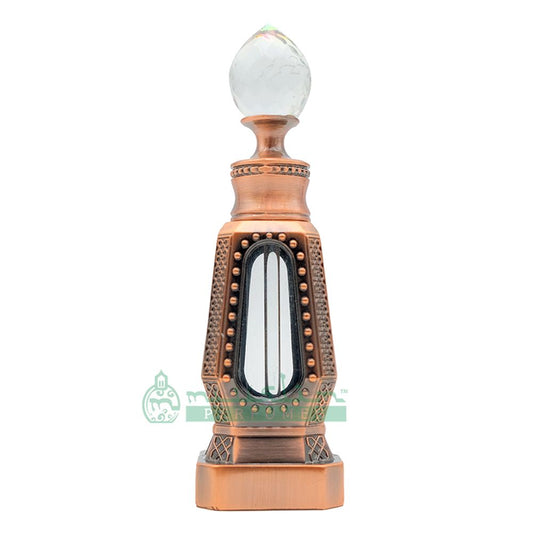 10 ml Shaykh Muhammad Perfume Oil in Dubai Design Antique Copper 4-Sided Crystal Dipstick Bottle