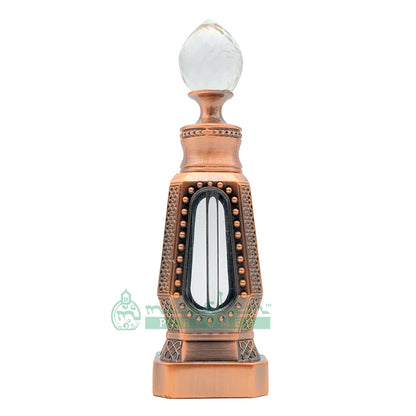 Minyak Wangi Sultan Oud 10 ml dalam Botol Antik Tembaga Bentuk Kristal 4 Sisi Desain Dubai