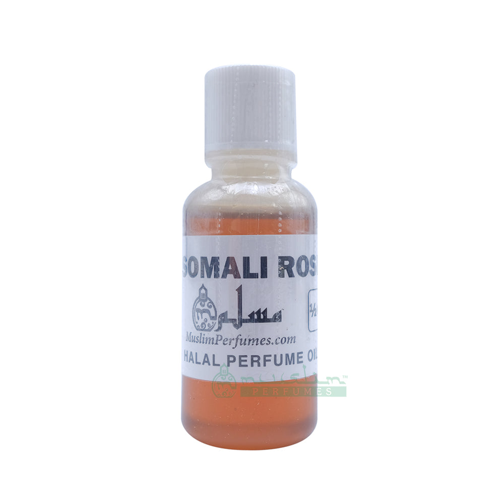 Somali Rose Perfume Body Oils Premium Religious Prayer No Alcohol 1/2 oz. Bottle