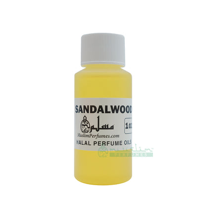 Sandalwood Perfume Body Oils Premium Religious Prayer No Alcohol 1 oz. Bottle