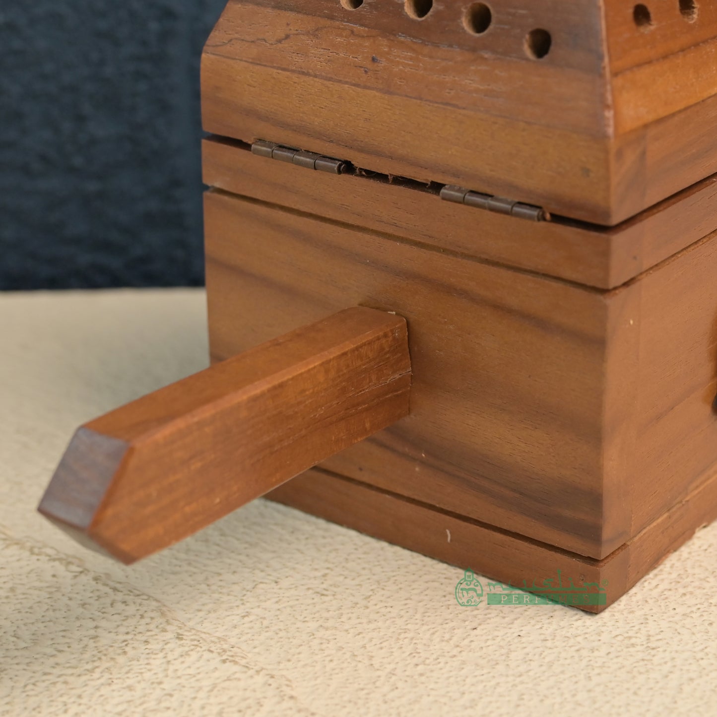 Large Pyramid Handcrafted Teak Wood Bukhoor Incense Burner
