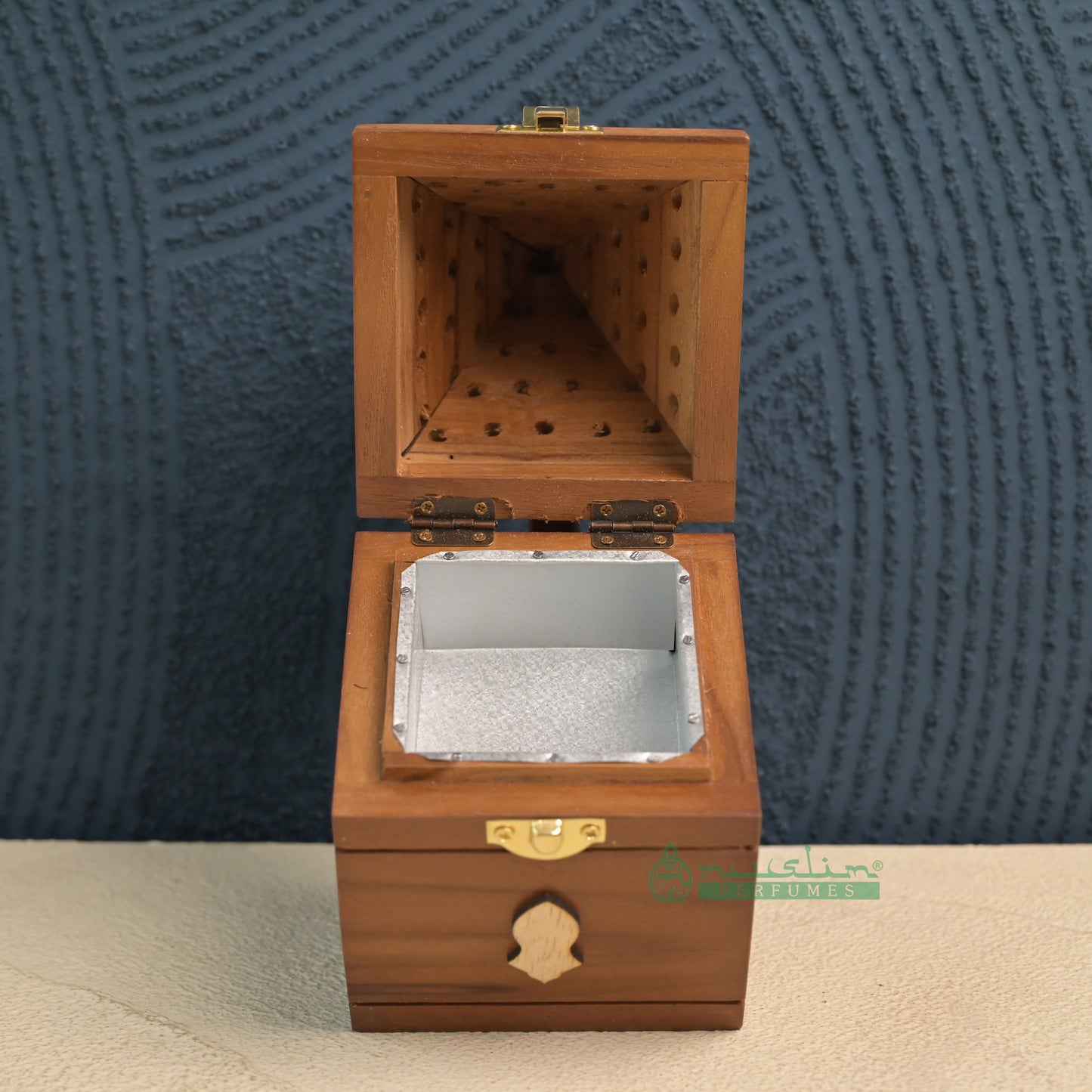 Large Pyramid Handcrafted Teak Wood Bukhoor Incense Burner