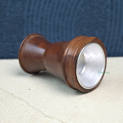 Handcrafted Teak Wood Bukhoor Incense Burner, Spool-Shaped Wooden Incense