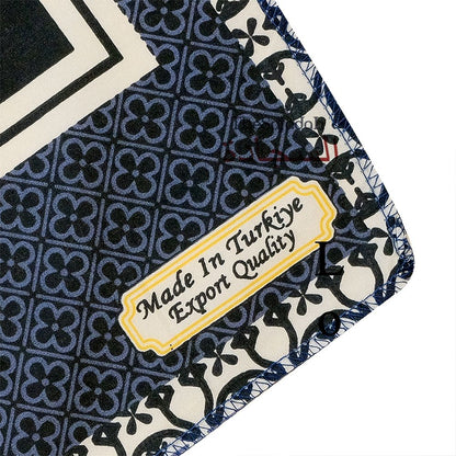 Travel Prayer Rug – Thin 24x40In Black Kabah Arched Design Sajadah Prayer Rug